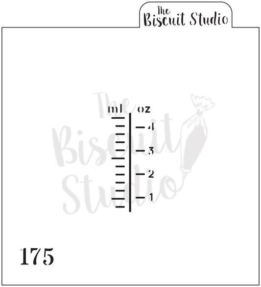 Baby bottle markings cookie stencil