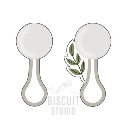 Baby rattle cookie cutter