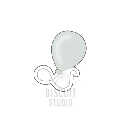 Balloon with string cookie cutter
