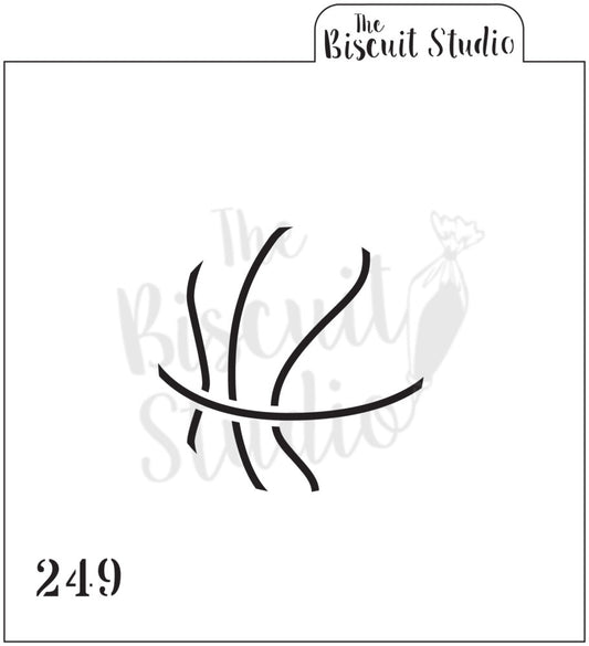 Basket ball lines cookie stencil
