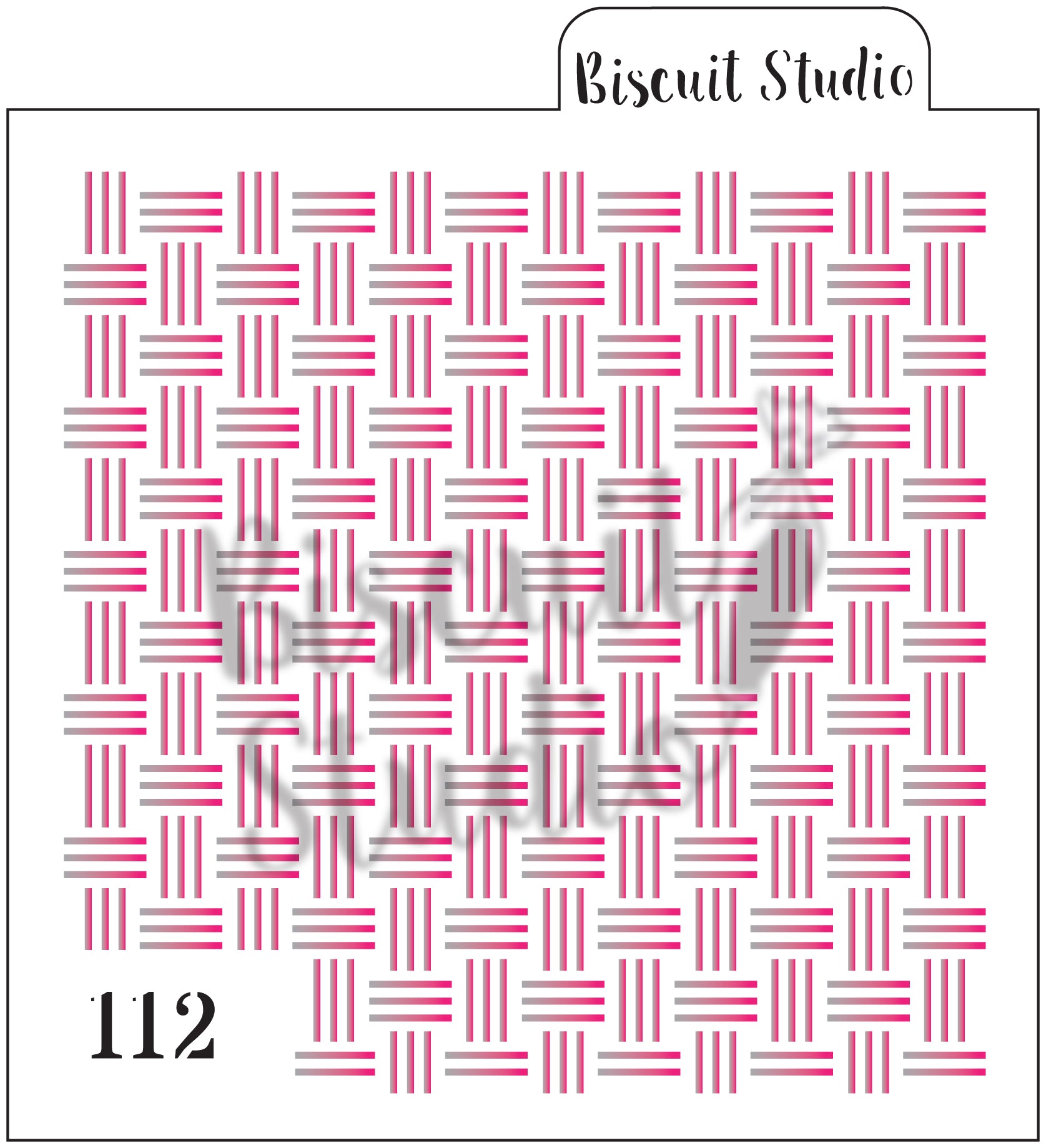 Basket weave background stencil