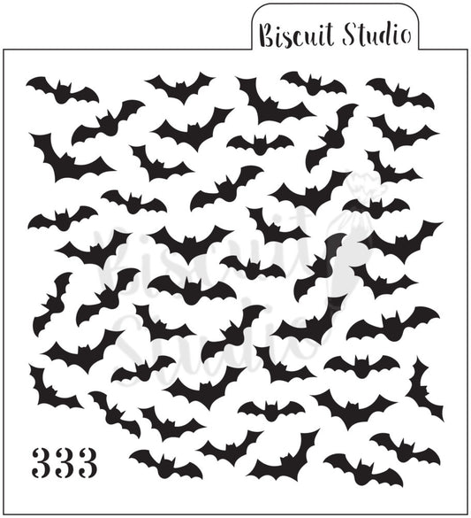 Bats background cookie stencil