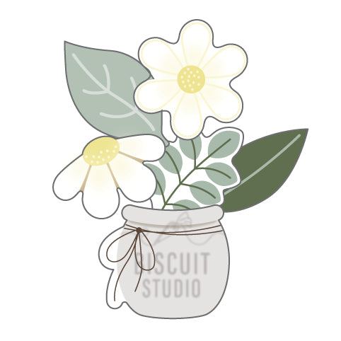 Mini bouquet cookie cutter set