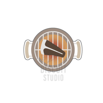 Braai grid cookie cutter – food safe PLA cookie cutter by Biscuit Studio