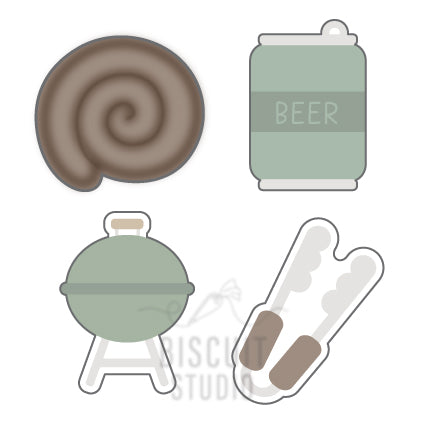 Mini Braai Cookie Cutter Set