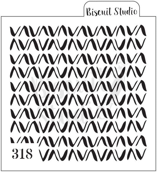 Triangles background cookie stencil