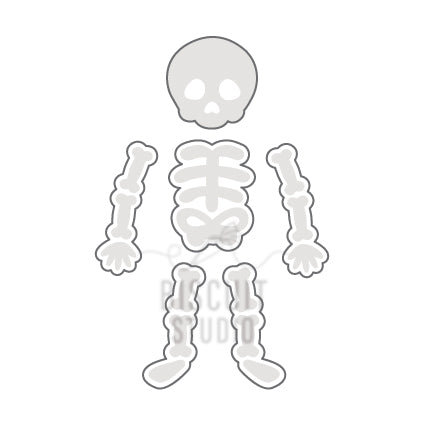 Build a skeleton cookie cutter set