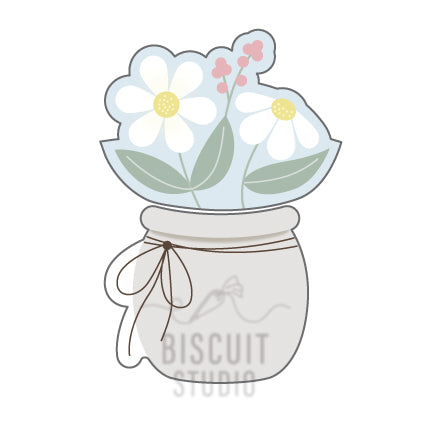 Flowers in vase Cookie Cutter set