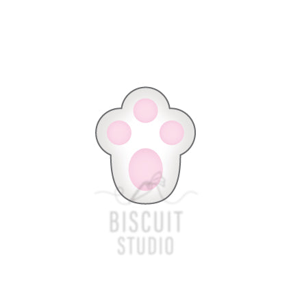 Bunny paw cookie cutter