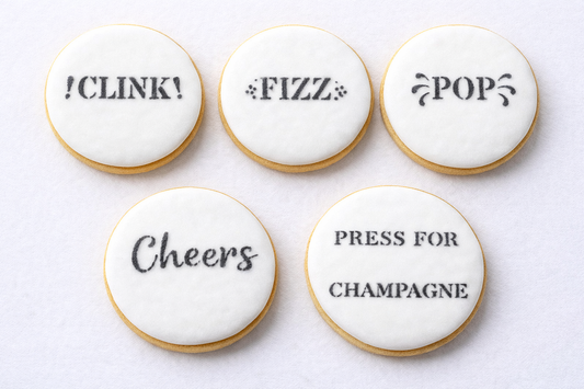 Mini celebration cookie stencil set of 5