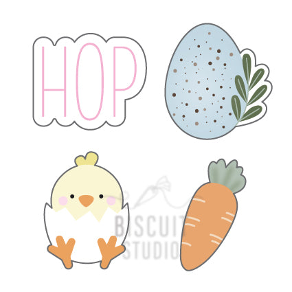 Mini Easter V2 Cookie Cutter Set