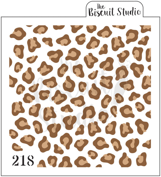 *Cheetah print cookie stencil (2 stencils)