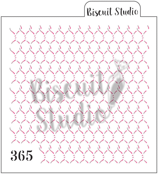 Fencing (wire) background cookie stencil