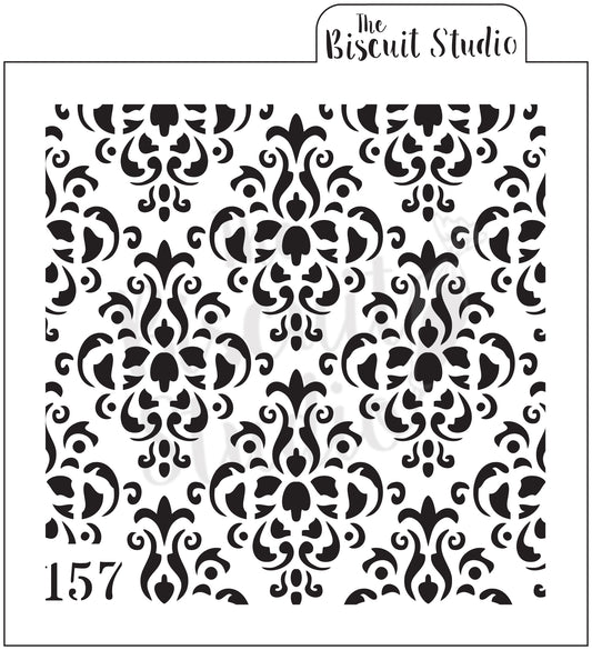 Damask Background cookie stencil (style 1)