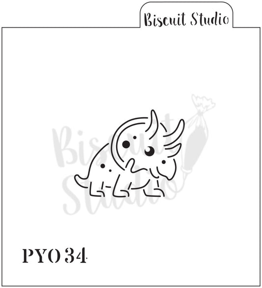 Dinosaur PYO stencil