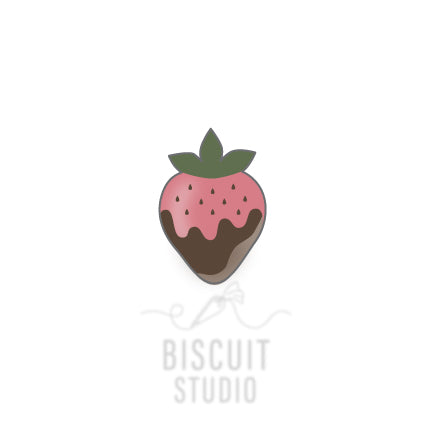 Mini dipped strawberry cookie cutter