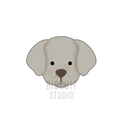 Dog face cookie cutter – food safe PLA cookie cutter by Biscuit Studio