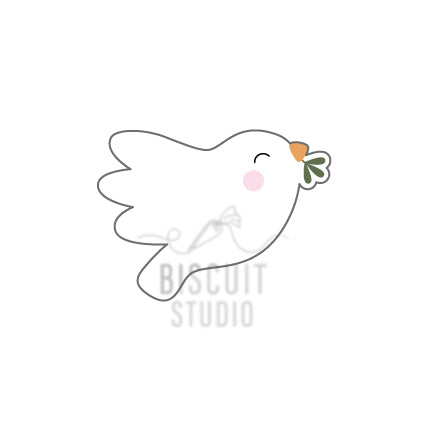 Dove with branch Cookie Cutter