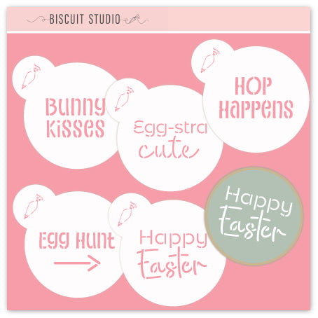 Mini Easter cookie stencil set of 5