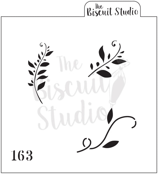 Fern leaves cookie stencil