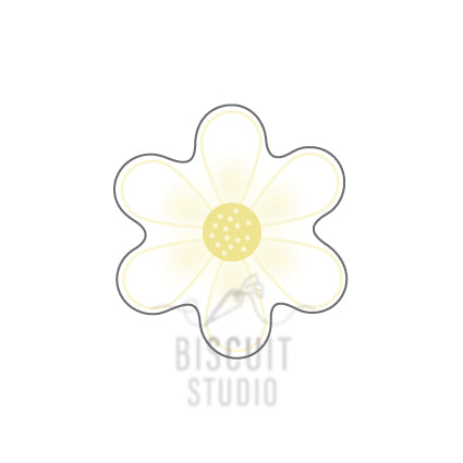 6 Petal Daisy Cookie Cutter