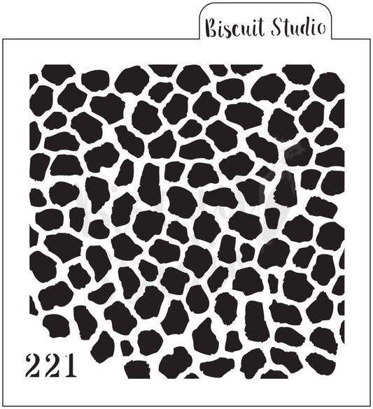 Giraffe print cookie stencil