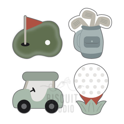 Mini Golf Cookie Cutter Set