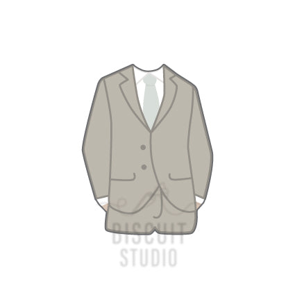 Groom's suit cookie cutter