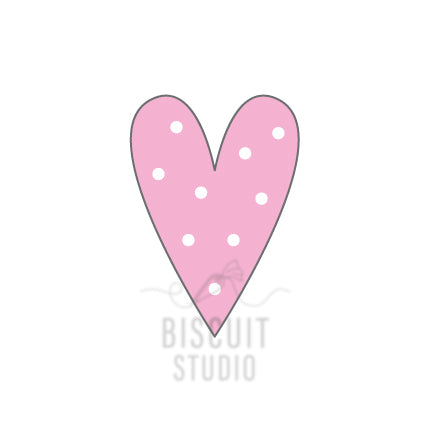 Tall heart cookie cutter