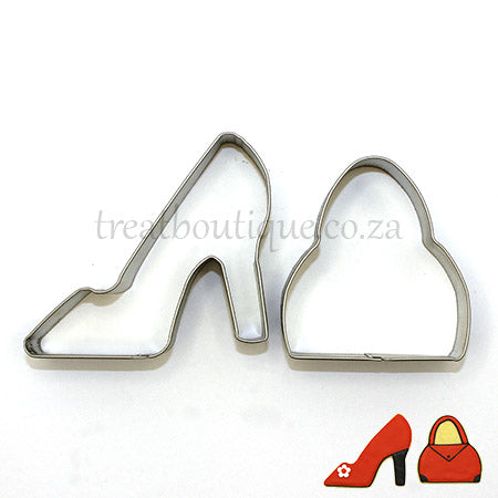 Treat Boutique high heel & bag cookie cutter set