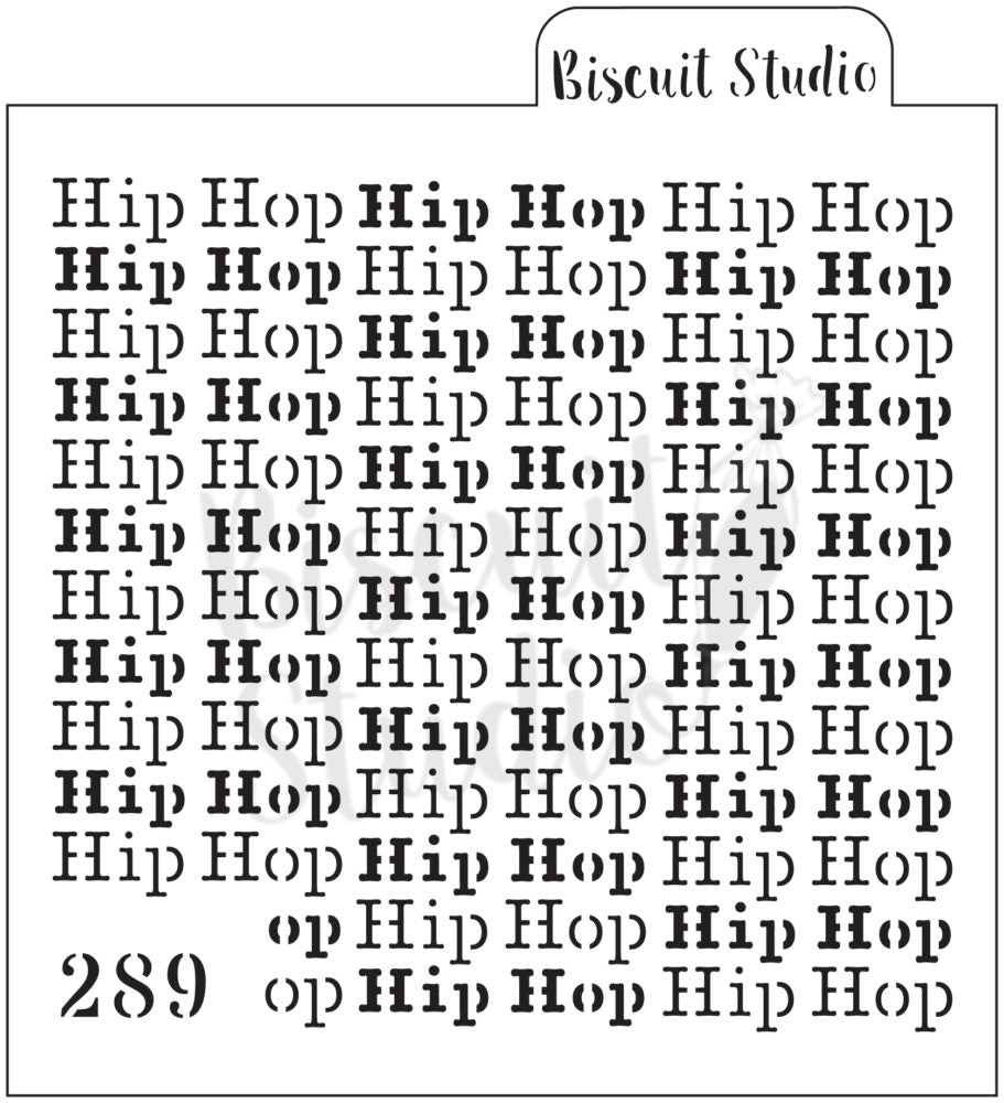Hip Hop background cookie stencil