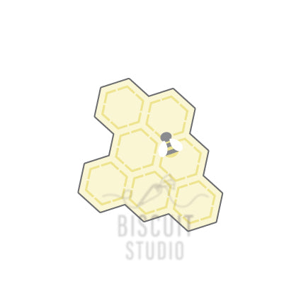 Small honeycomb cookie cutter