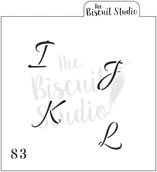 I J K L Cookie Stencil