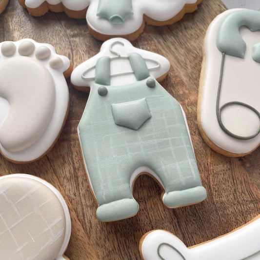 Baby overalls cookie cutter