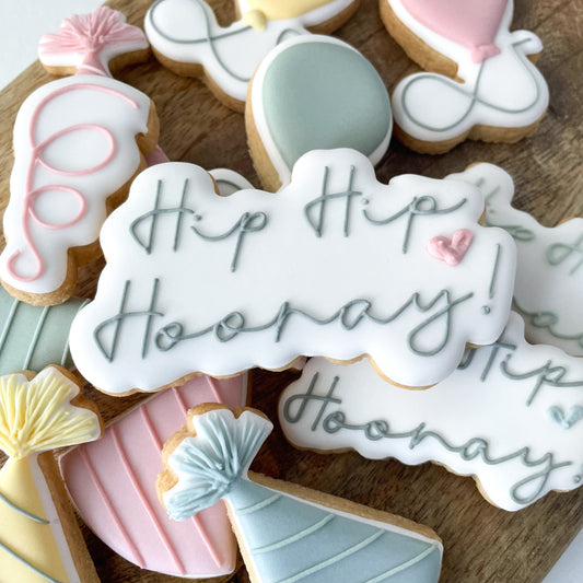 Hip Hip Hooray cookie cutter