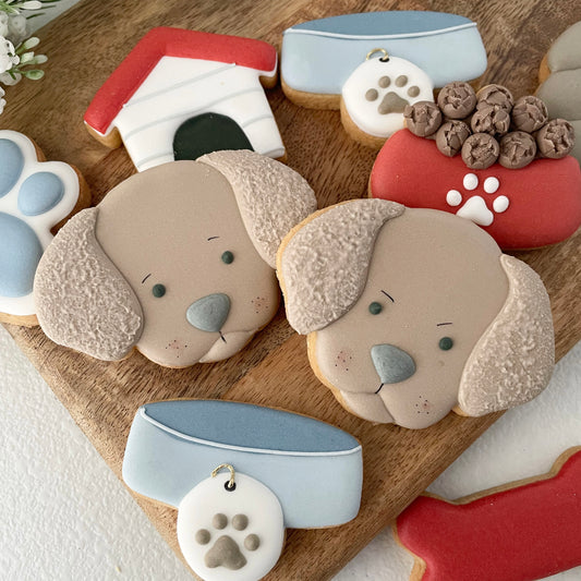 Dog face cookie cutter