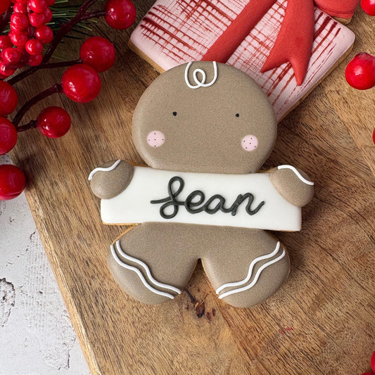 Gingerbread man plaque Cookie Cutter