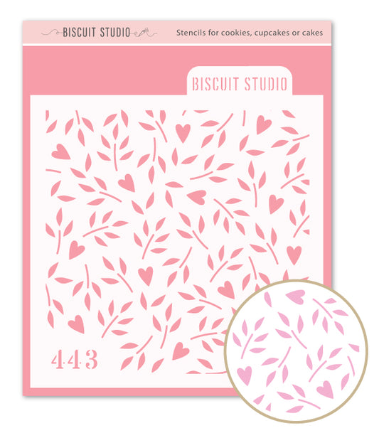 Hearts & Leaves Cookie Stencil