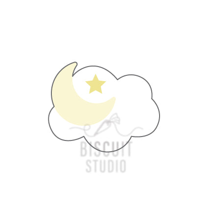 Eid Moon & Cloud Cookie Cutter