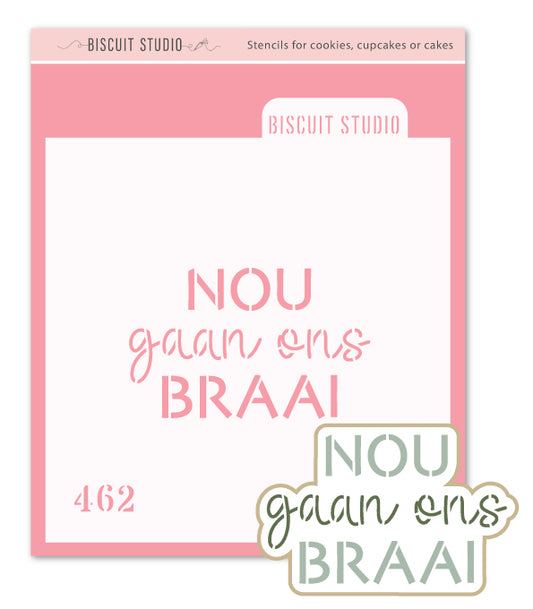Nou Gaan Ons Braai stencil cutter set
