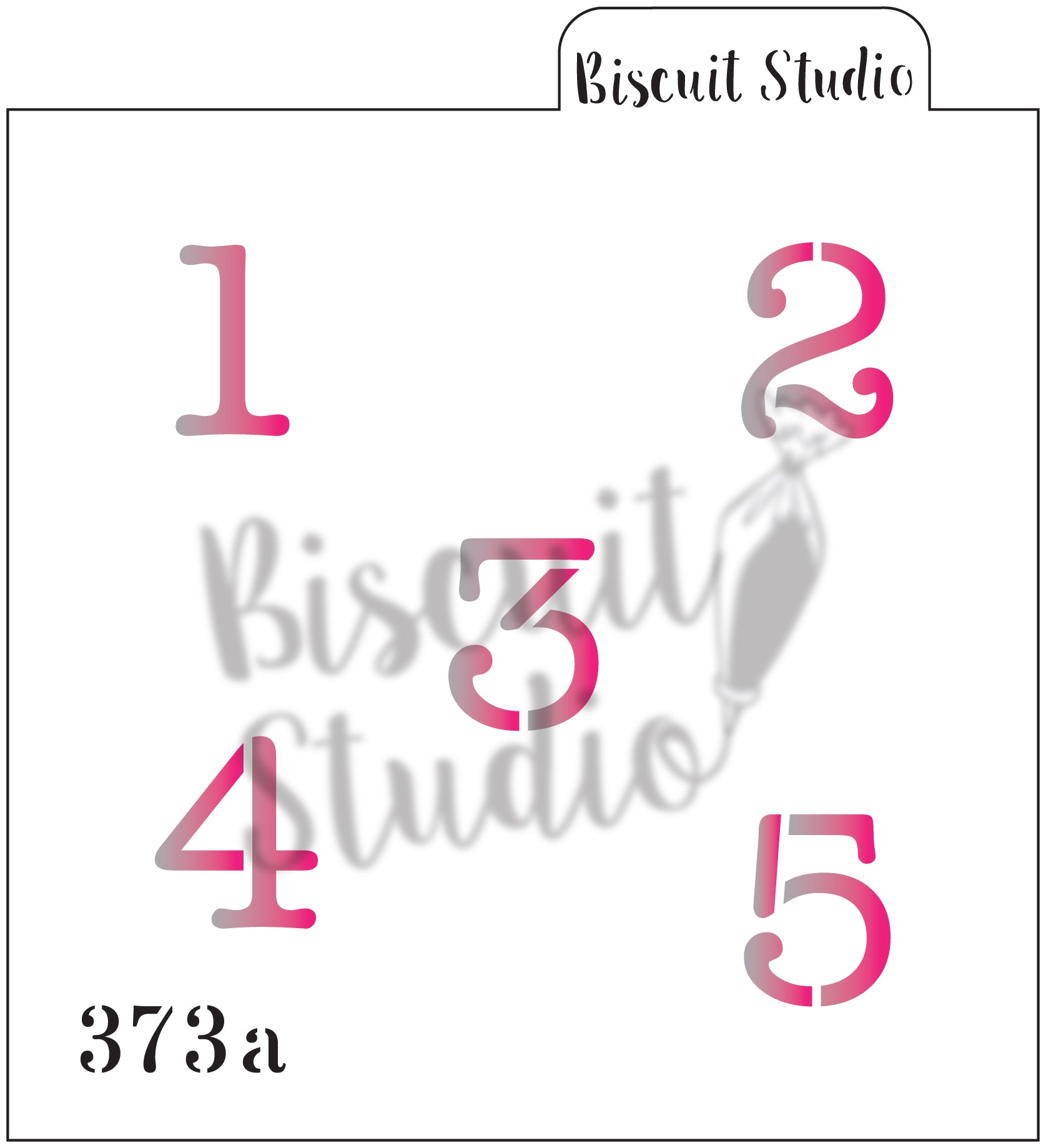 *Number typewriter 0-9 cookie stencil (2 set)