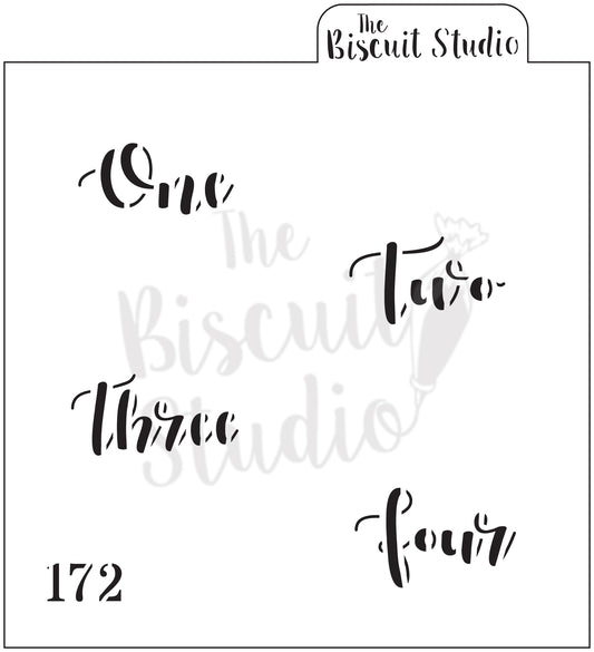 one - four cookie stencil