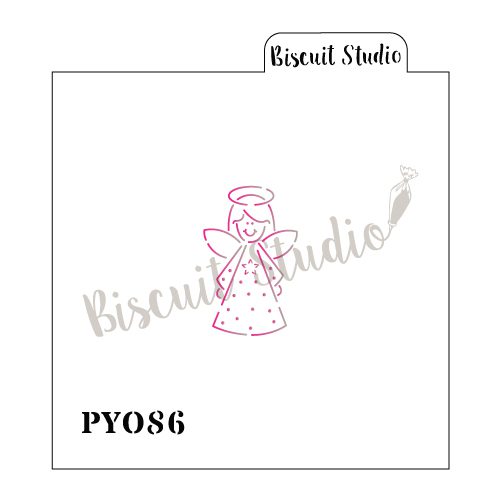 Angel PYO cookie stencil