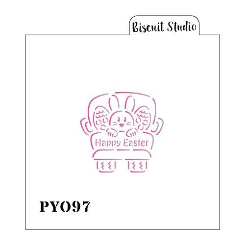 Bunny truck PYO cookie stencil
