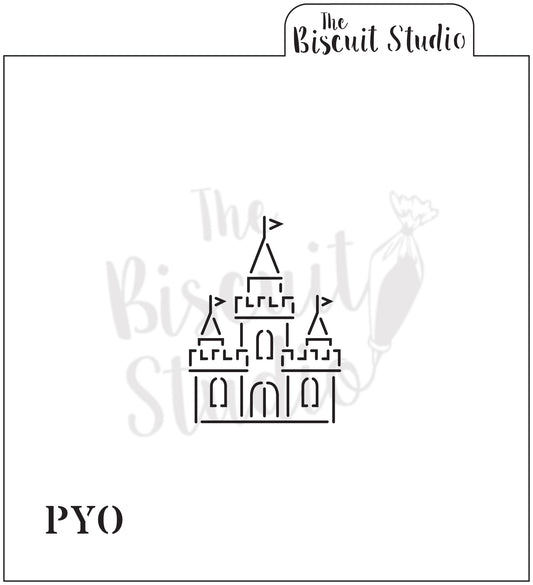 PYO Princess castle cookie stencil