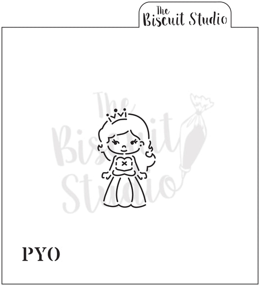 *PYO princess cookie stencil