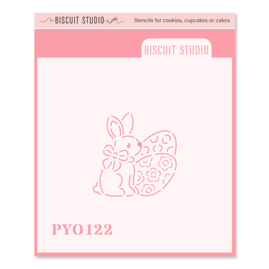 Sitting bunny PYO cookie stencil