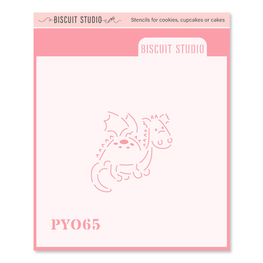 PYO dragon cookie stencil