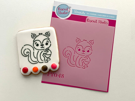 PYO Squirrel cookie stencil
