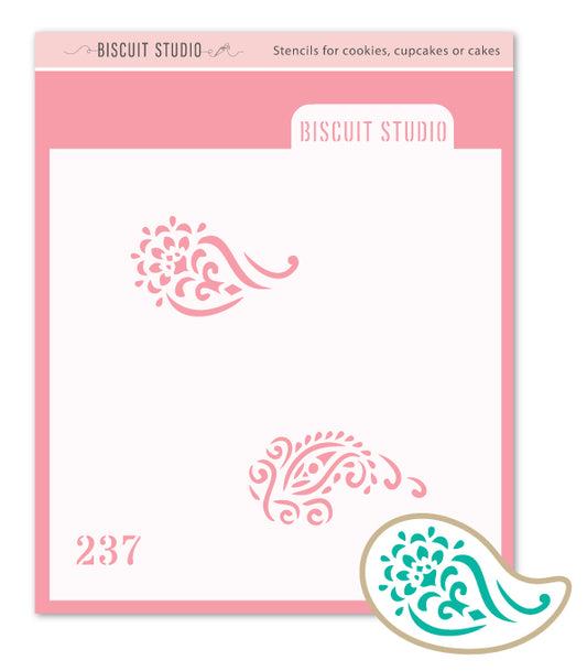 Paisley Diwali Stencil / Cutter set